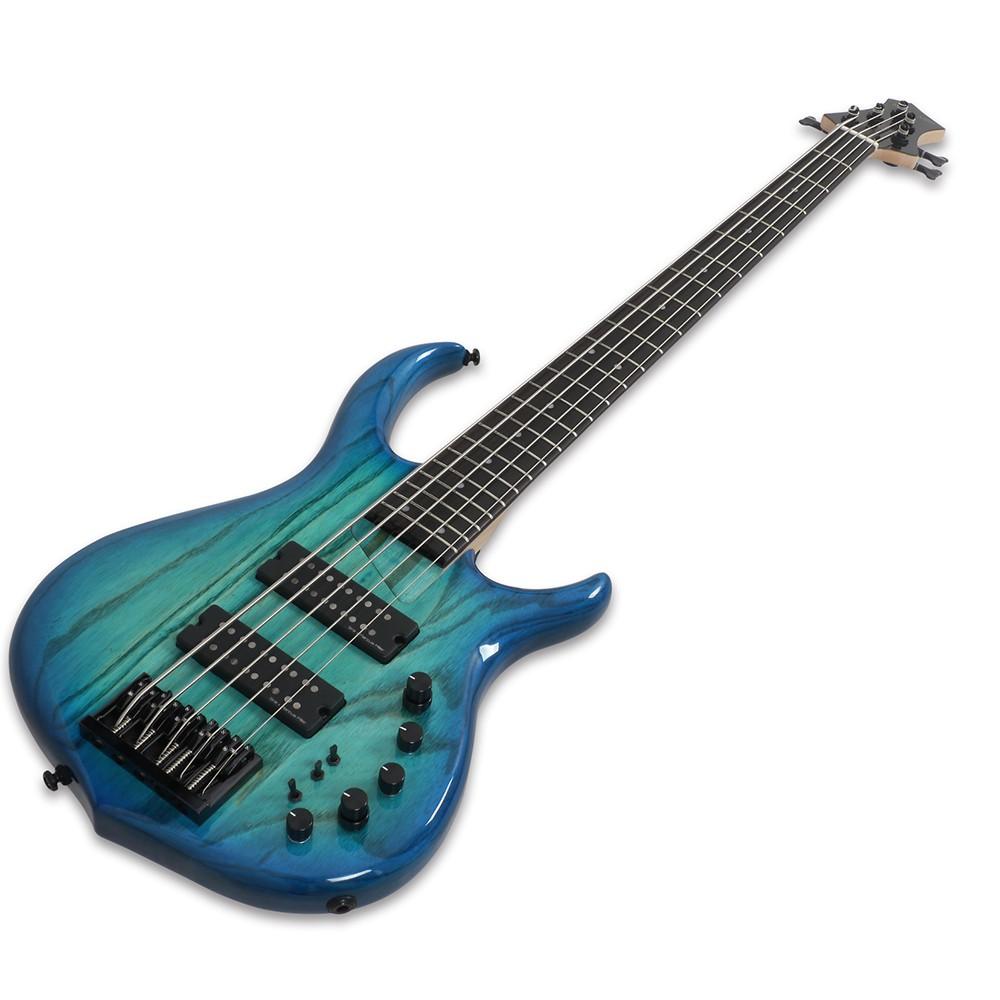 Sire Marcus Miller M5 Swamp Ash 5-String 2nd Gen Electric Bass Guitar (Transparent Blue Satin)