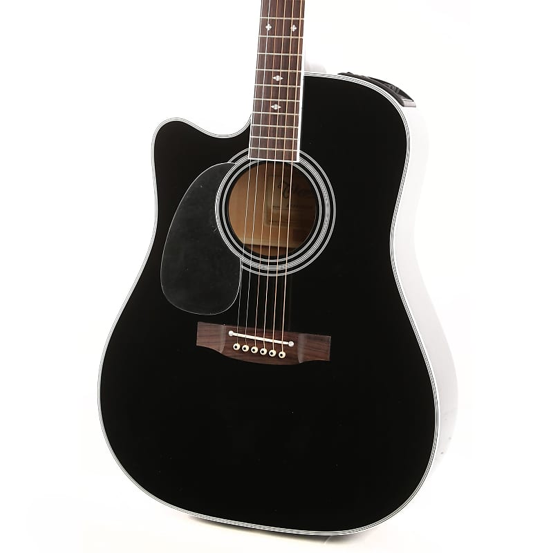 Takamine EF341SC-LH Pro Series Dreadnought Acoustic Electric Guitar Left Handed - Black, w/ Case