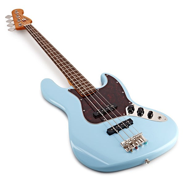 Squier Classic Vibe '60s Jazz Bass Laurel Fingerboard Electric Bass Guitar - Daphne Blue