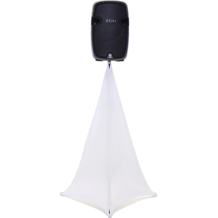 White Scrim Cover for Speaker Stand (RENTAL)