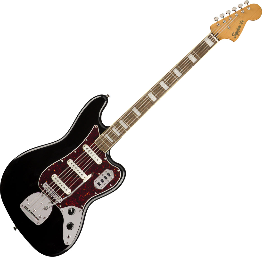 Squier Classic Vibe Bass VI Laurel Fingerboard Electric Bass Guitar - Black