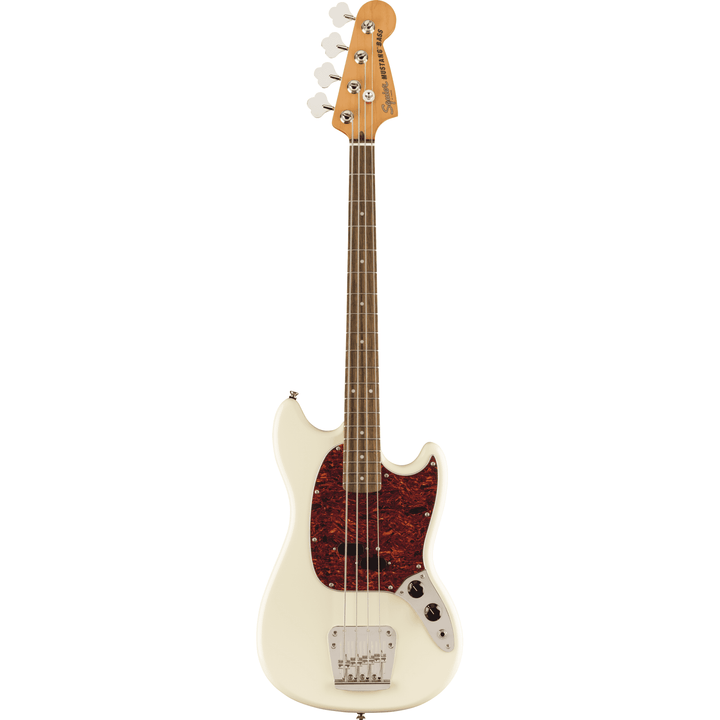 Squier Classic Vibe '60s Mustang Bass Laurel Fingerboard Electric Bass Guitar - Olympic White