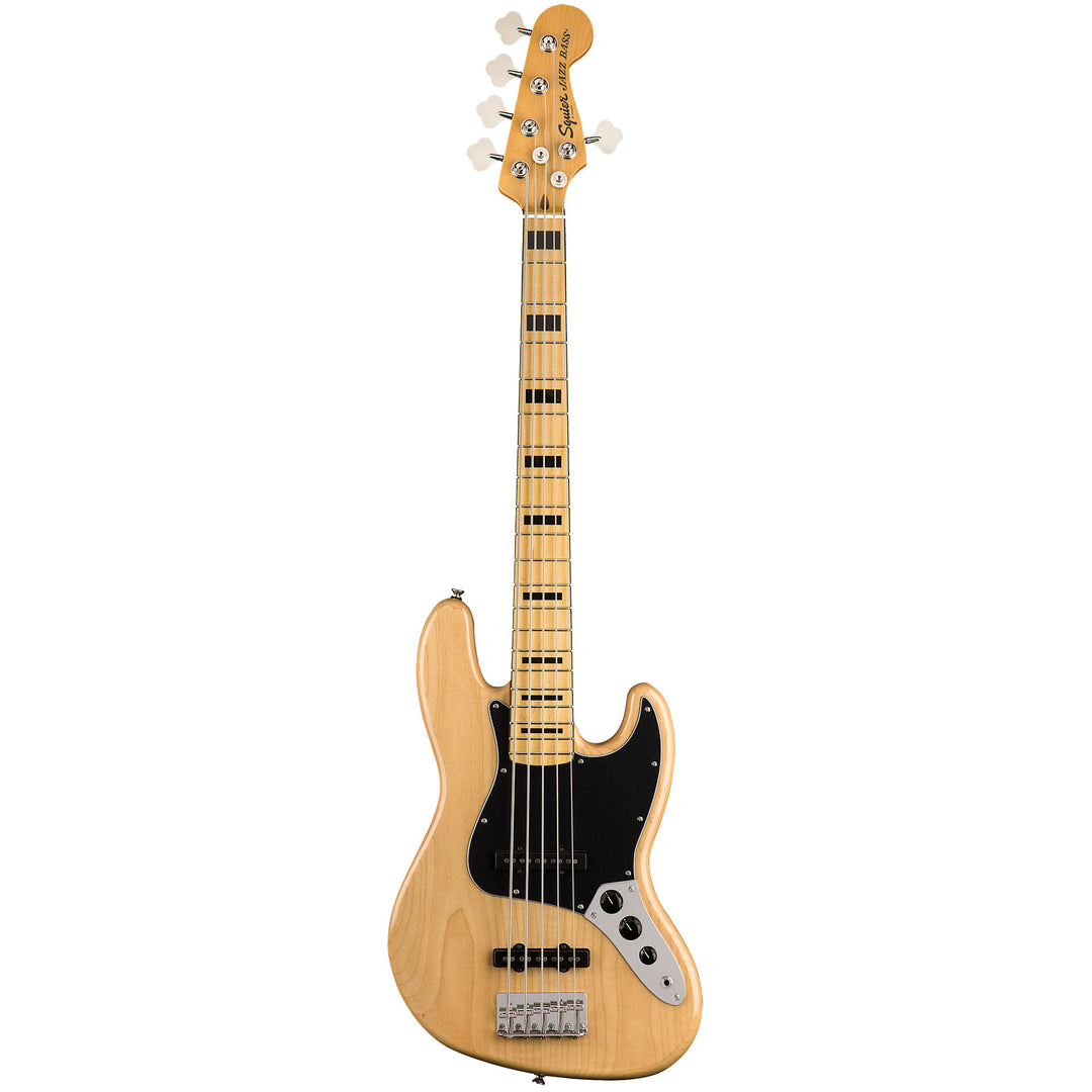 Squier Classic Vibe '70s Jazz Bass V Maple Fingerboard Electric Bass Guitar - Natural