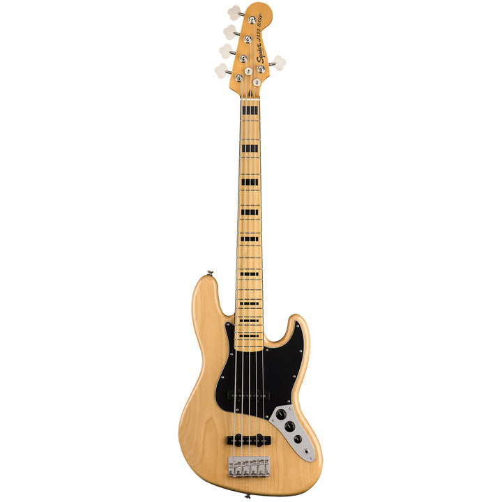 Squier Classic Vibe '70s Jazz Bass V Maple Fingerboard Electric Bass Guitar - Natural
