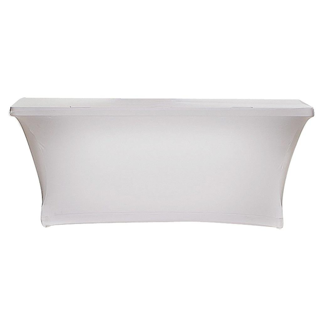White Scrim Cover for 6' Table (RENTAL)