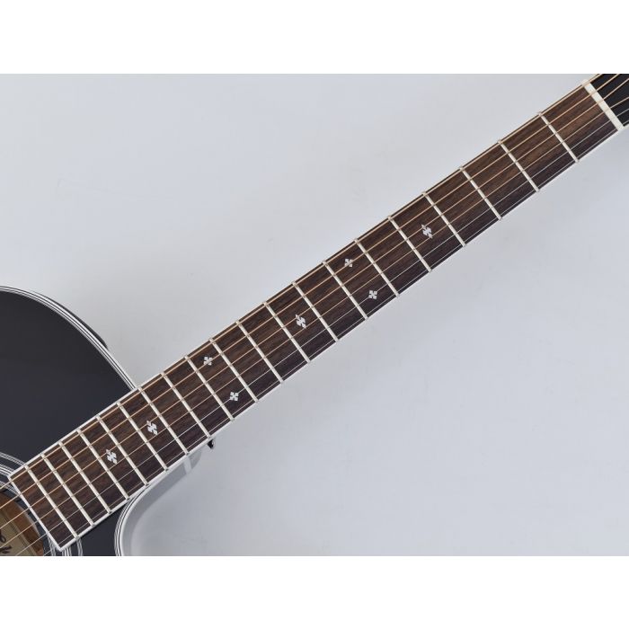 Takamine EF341SC Pro Series Dreadnought Acoustic Electric Guitar w/ Case - Black