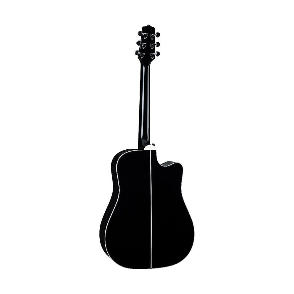 Takamine EF341SC-LH Pro Series Dreadnought Acoustic Electric Guitar Left Handed - Black, w/ Case
