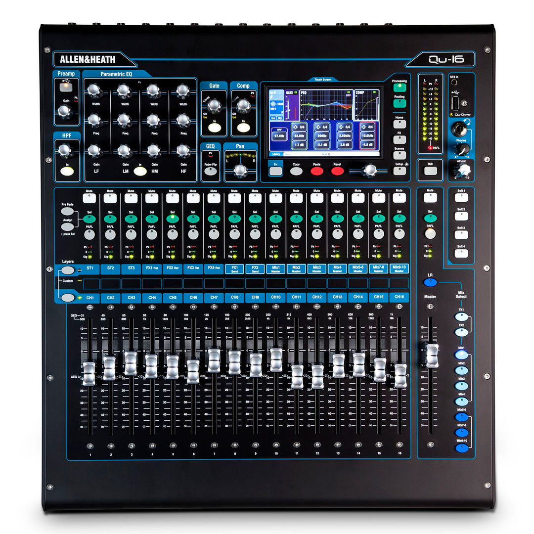 Allen & Heath QU16 Digital 16-Channel Mixer Console (RENTAL)